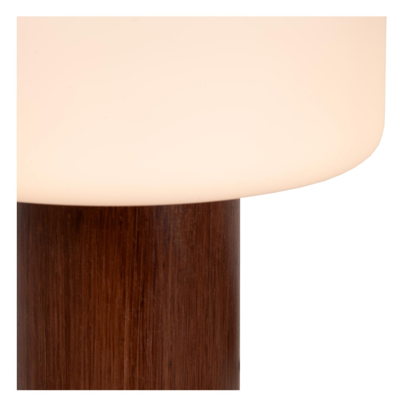 Lucide KENAN - Table lamp - Ø 22 cm - 1xE14 - Wood